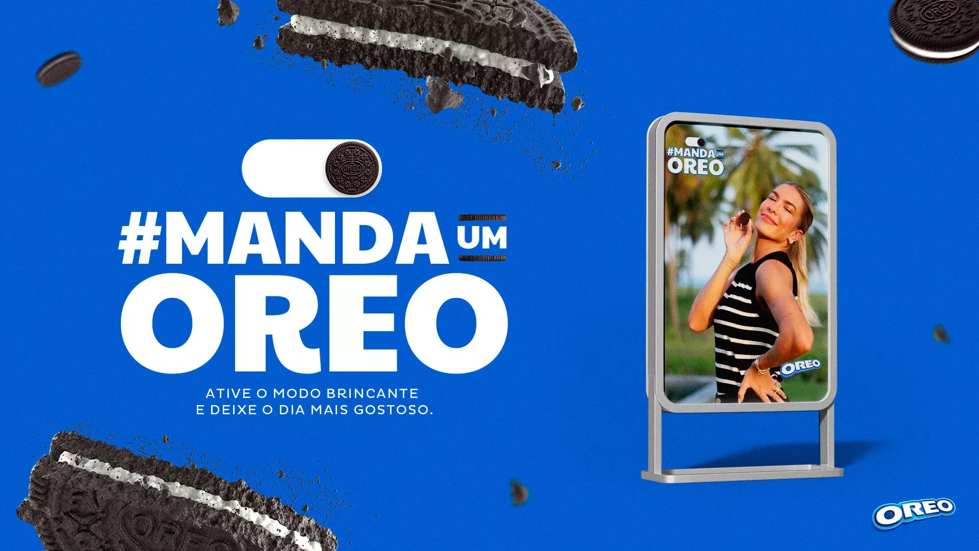Oreo invade São Paulo e transforma relógios de rua em Preto-Branco-Preto