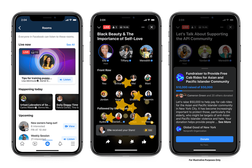 Facebook lança ferramentas para competir com Clubhouse