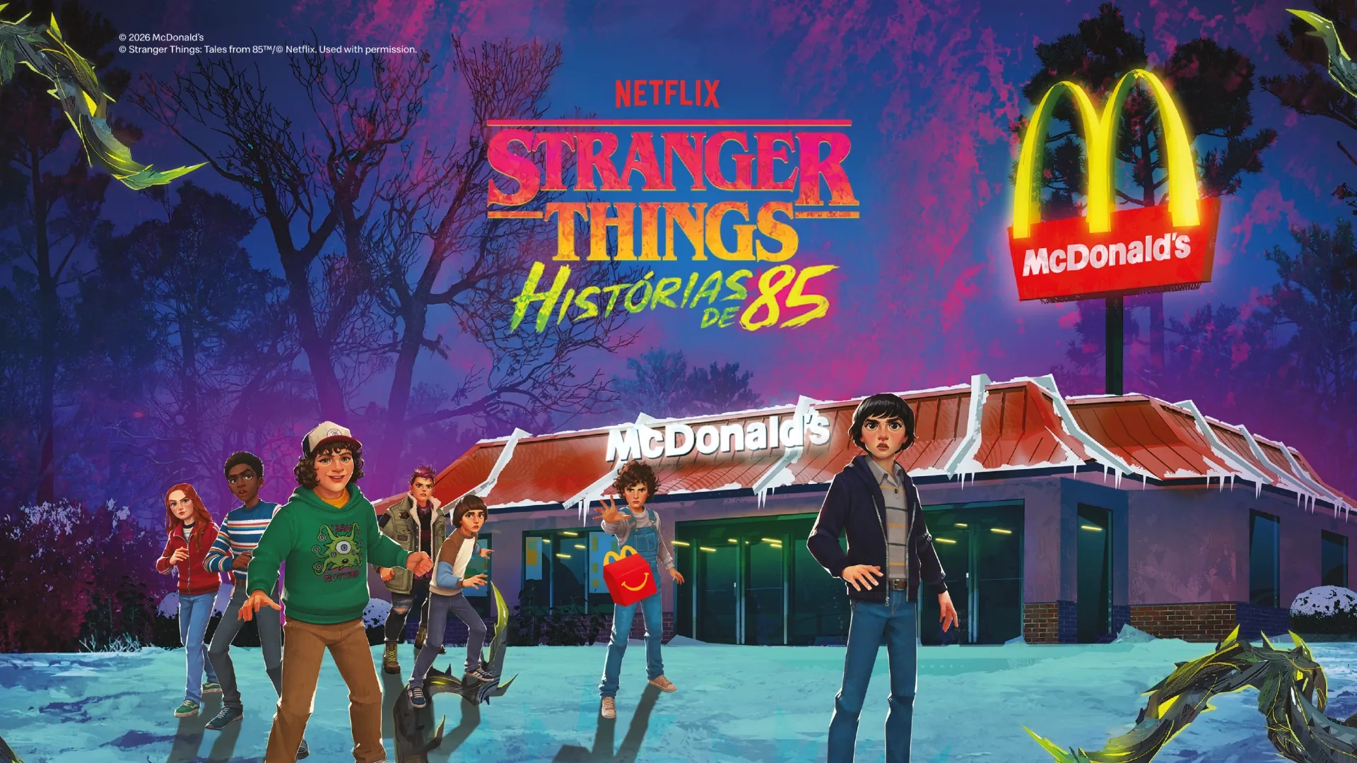 McLanche Feliz traz o universo de Stranger Things em nova campanha animada