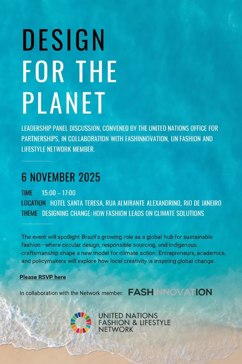 ONU e Fashinnovation destacam protagonismo do Brasil em design sustentável durante a COP30