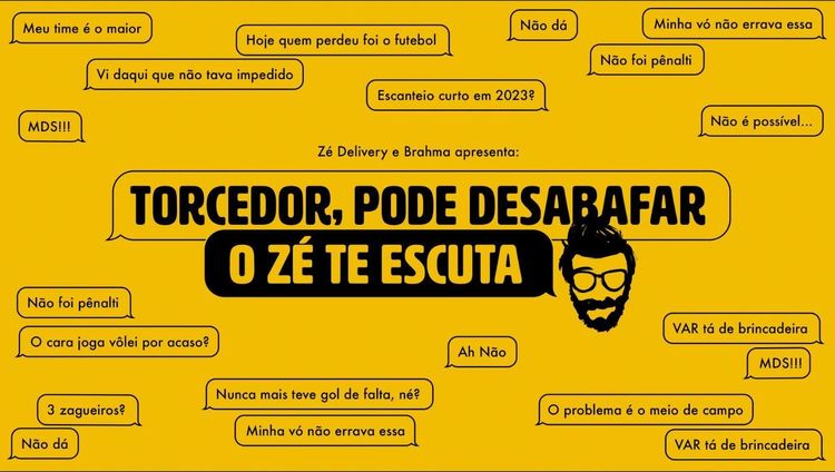 Em clima de Brasileirão, Zé Delivery cria chatbot para ouvir desabafos dos torcedores