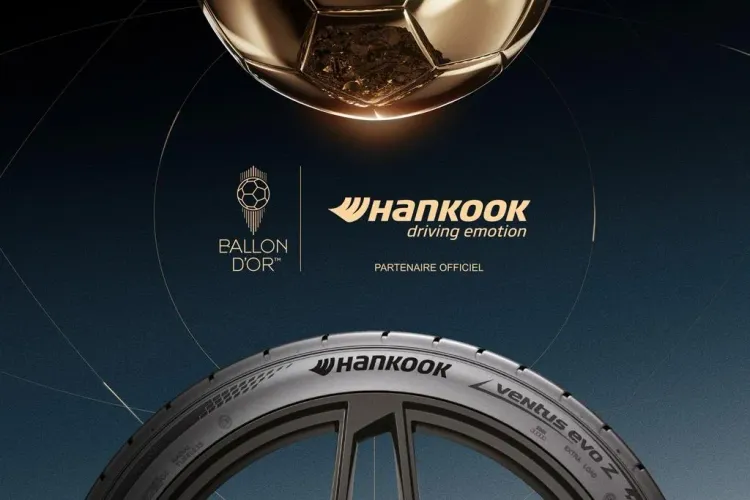Hankook renova patrocínio da Ballon d’Or pelo terceiro ano consecutivo