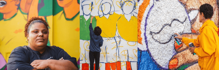 Rappi resgata história do futebol feminino brasileiro em HQs grafitadas nas lojas