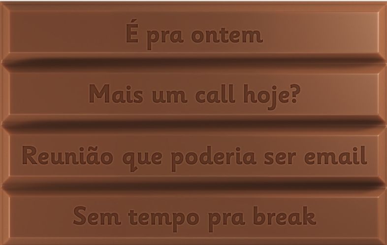 KitKat coloca frases sobre trabalho na barrinha