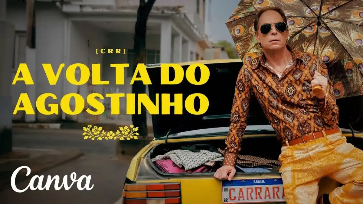 Canva traz Agostinho Carrara de volta em campanha histórica para o lançamento do Canva IA 2.0