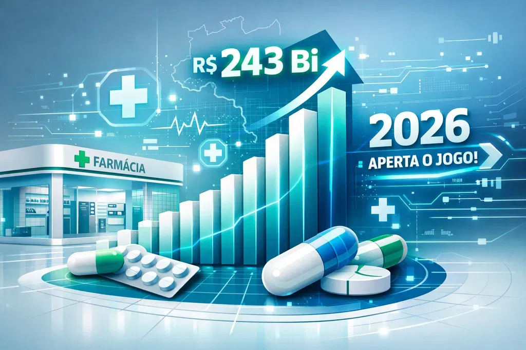 Varejo farmacêutico bate R$ 243 bilhões e aperta o jogo para 2026