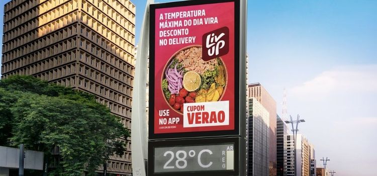 Quanto mais quente na rua mais desconto no Liv Up!