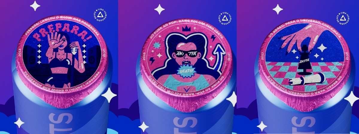 Lacre de Milhões: B-day da Anitta com Beats Estampa Lacres Colecionáveis