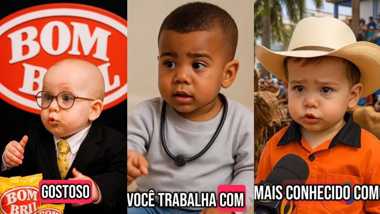 Trend dos bebês protagonizando virais; saiba como fazer