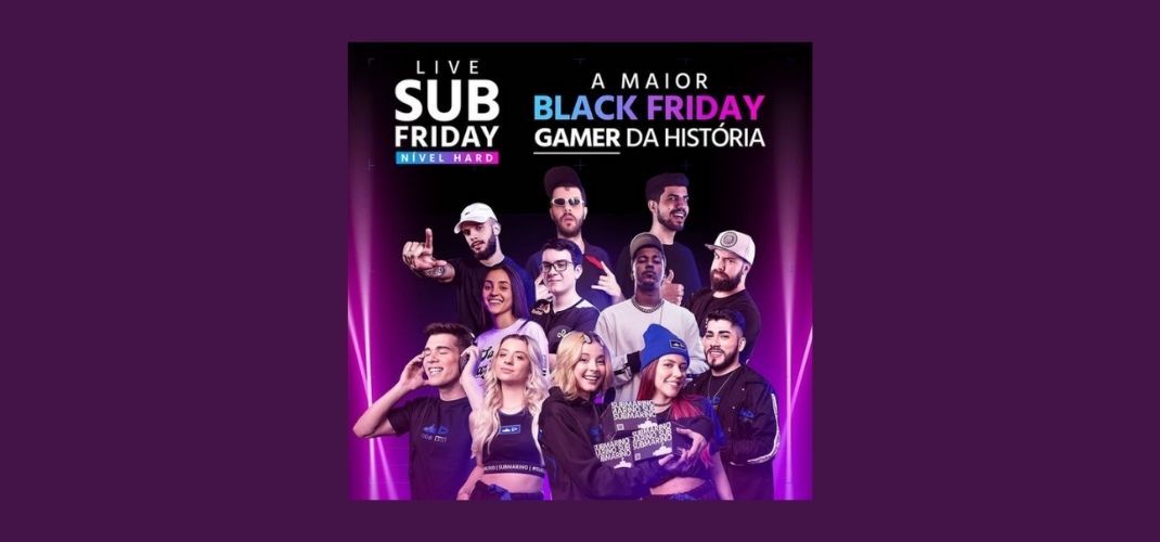 Submarino fará maior live gamer da Black Friday