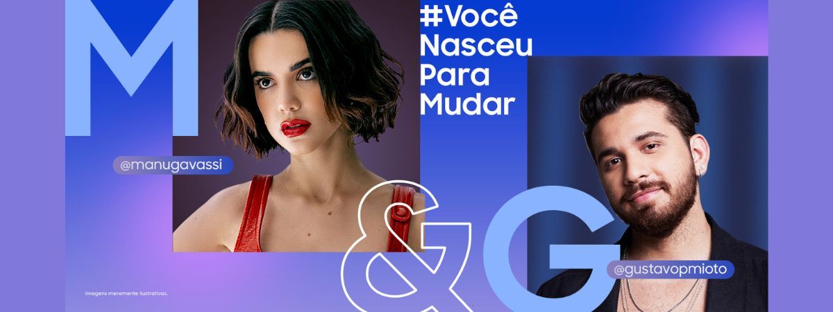 Campanha “Você Nasceu Para Mudar”, da Samsung, lança nova fase com ação no TikTok e participação de Gustavo Mioto e Manu Gavassi