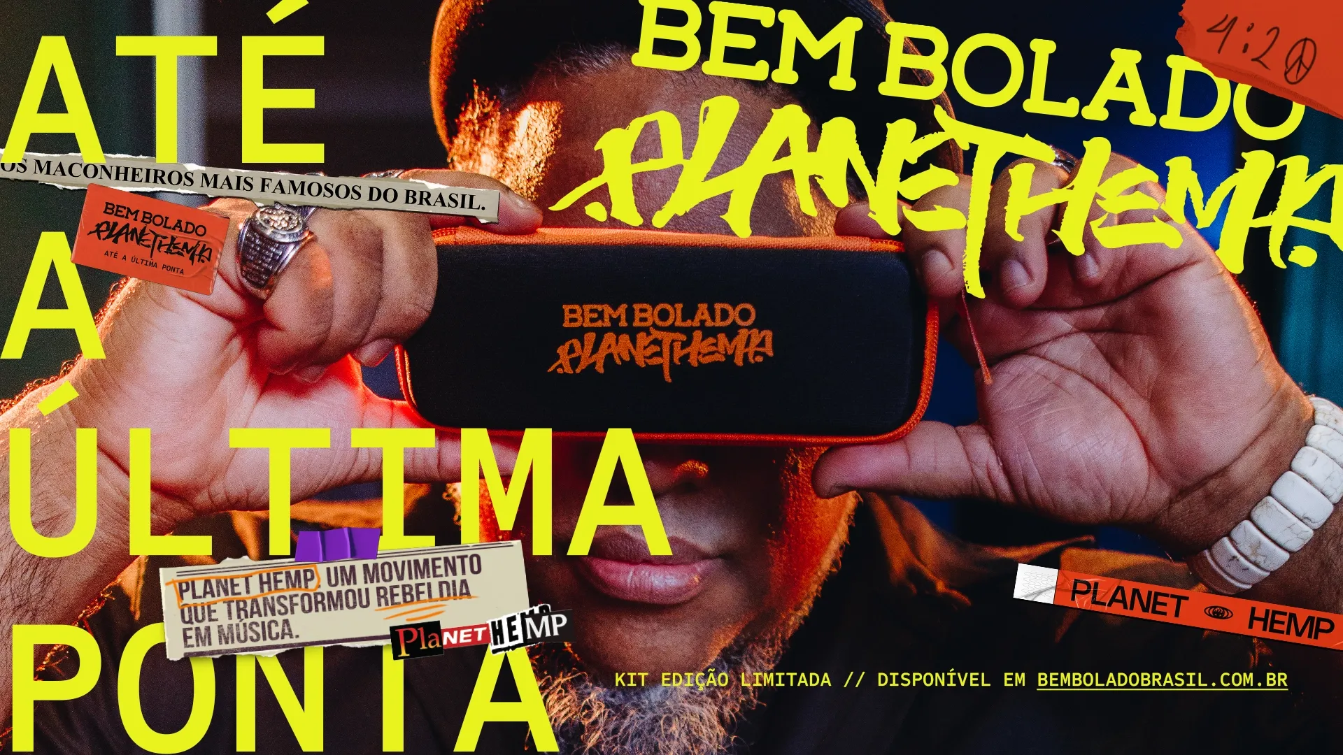 Planet Hemp lança collab com Bem Bolado em edição limitada que celebra 30 anos de história