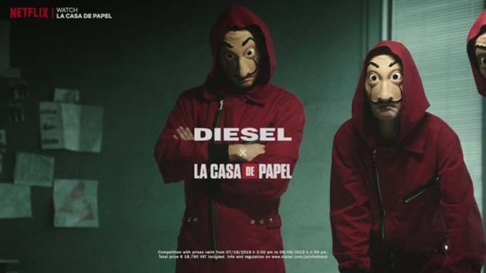 Diesel, em parceria com a Netflix, lança coleção inspirada em La Casa de Papel