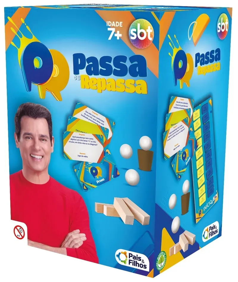 Pais & Filhos Brinquedos lança jogo oficial do “Passa ou Repassa”, em parceria com o SBT
