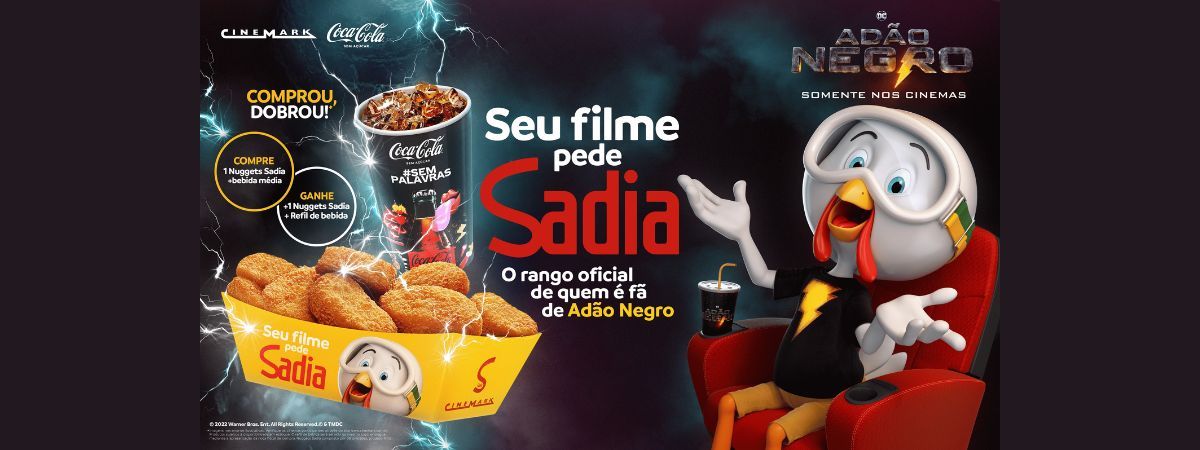 Adão Negro, da Warner, reafirma seu poder se aliando à Sadia e Cinemark