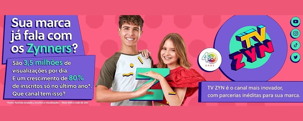TV ZYN apresenta novo conceito Zynner em campanha