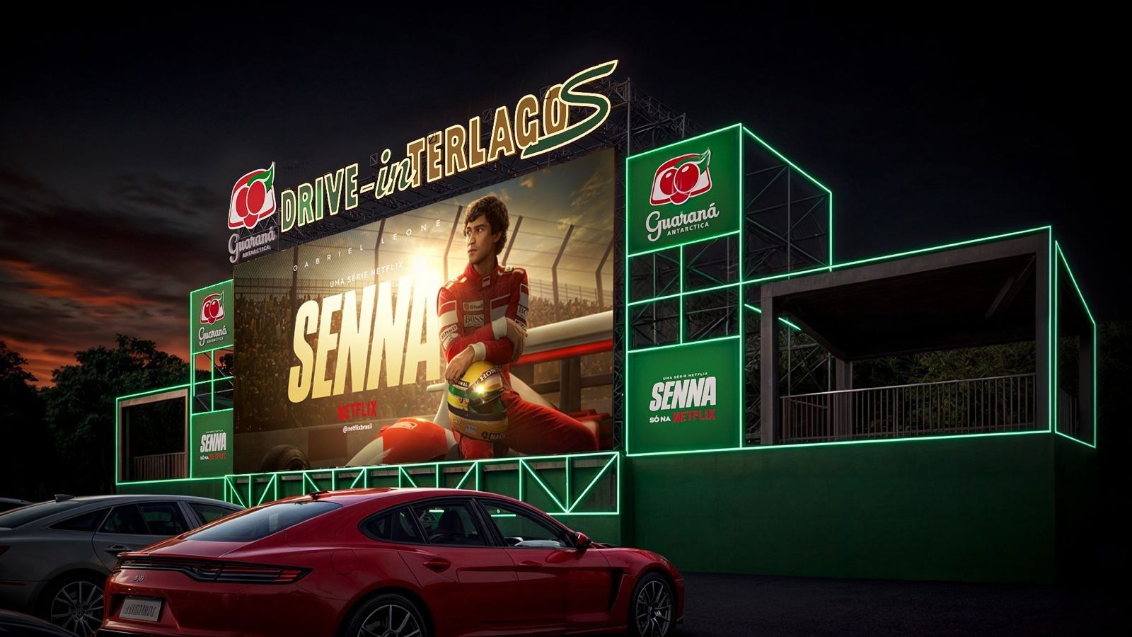 Guaraná Antarctica exibe minissérie “Senna” no Autódromo de Interlagos
