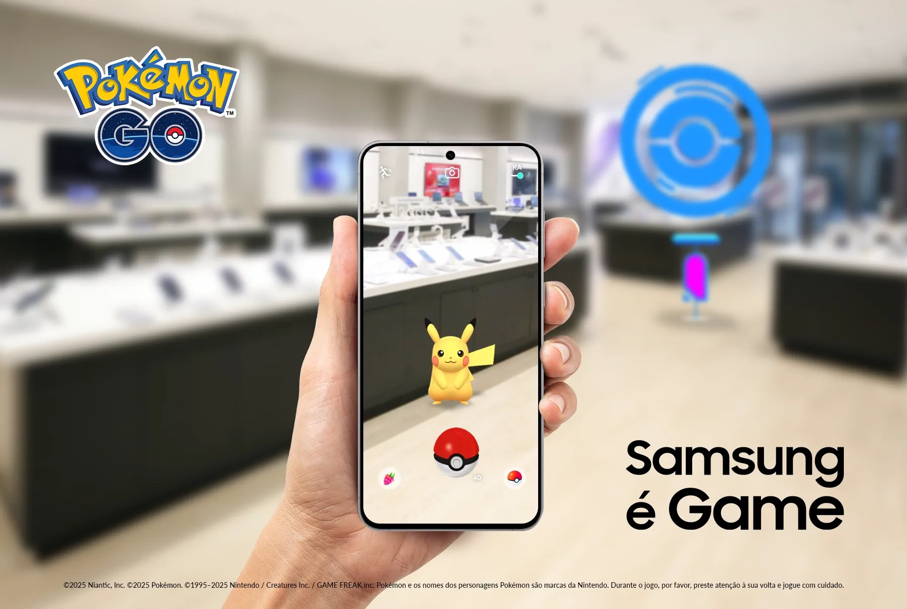 Samsung transforma lojas em Poképaradas oficiais em parceria com Pokémon GO