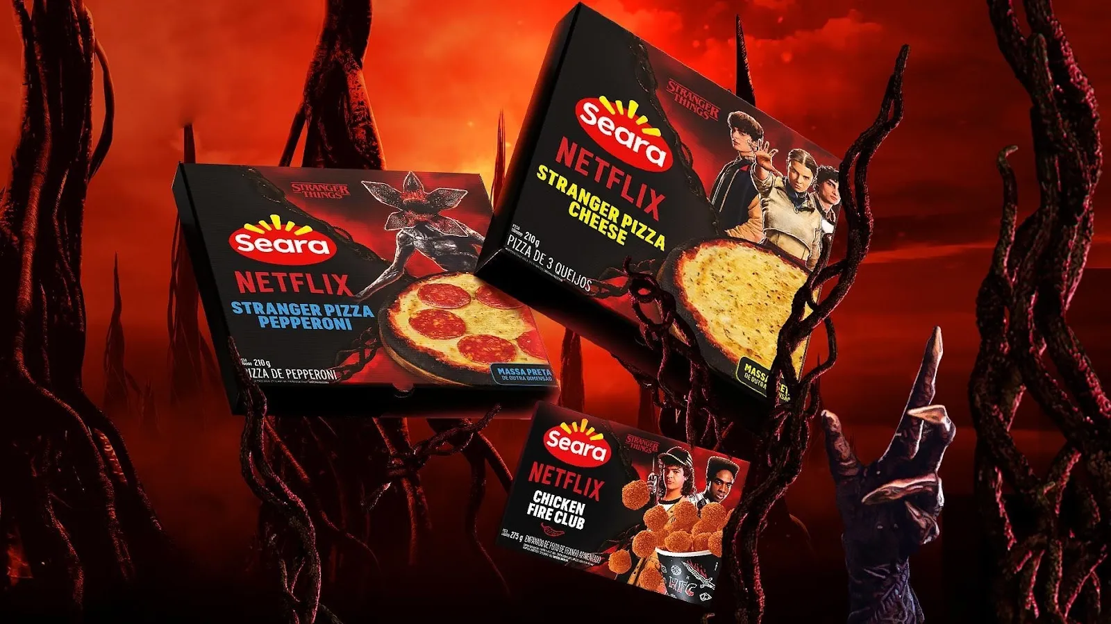 Seara lança edição especial inspirada em Stranger Things em parceria com a Netflix