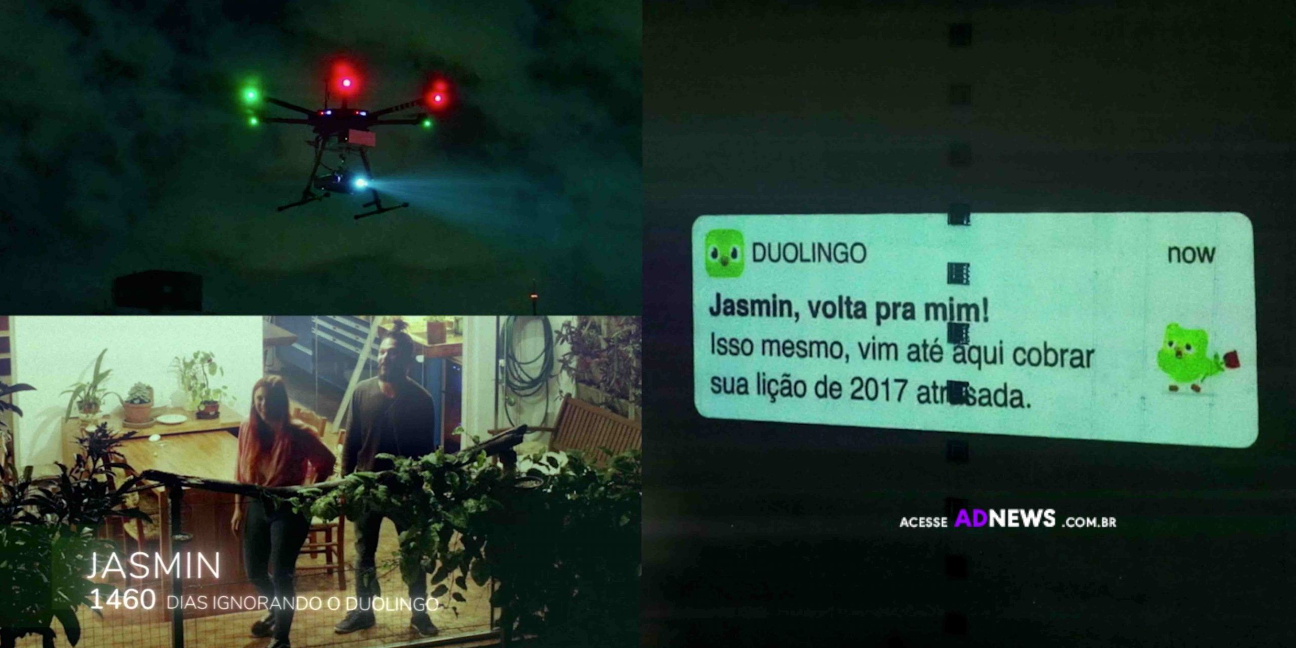 Duolingo criou a maior notificação push do mundo com drone