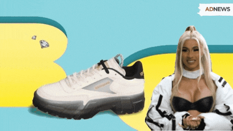 Cardi B apresenta sua primeira collab com Reebok