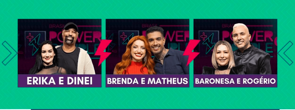 Enquete do programa Power Couple 2022 indica uma eliminação dupla