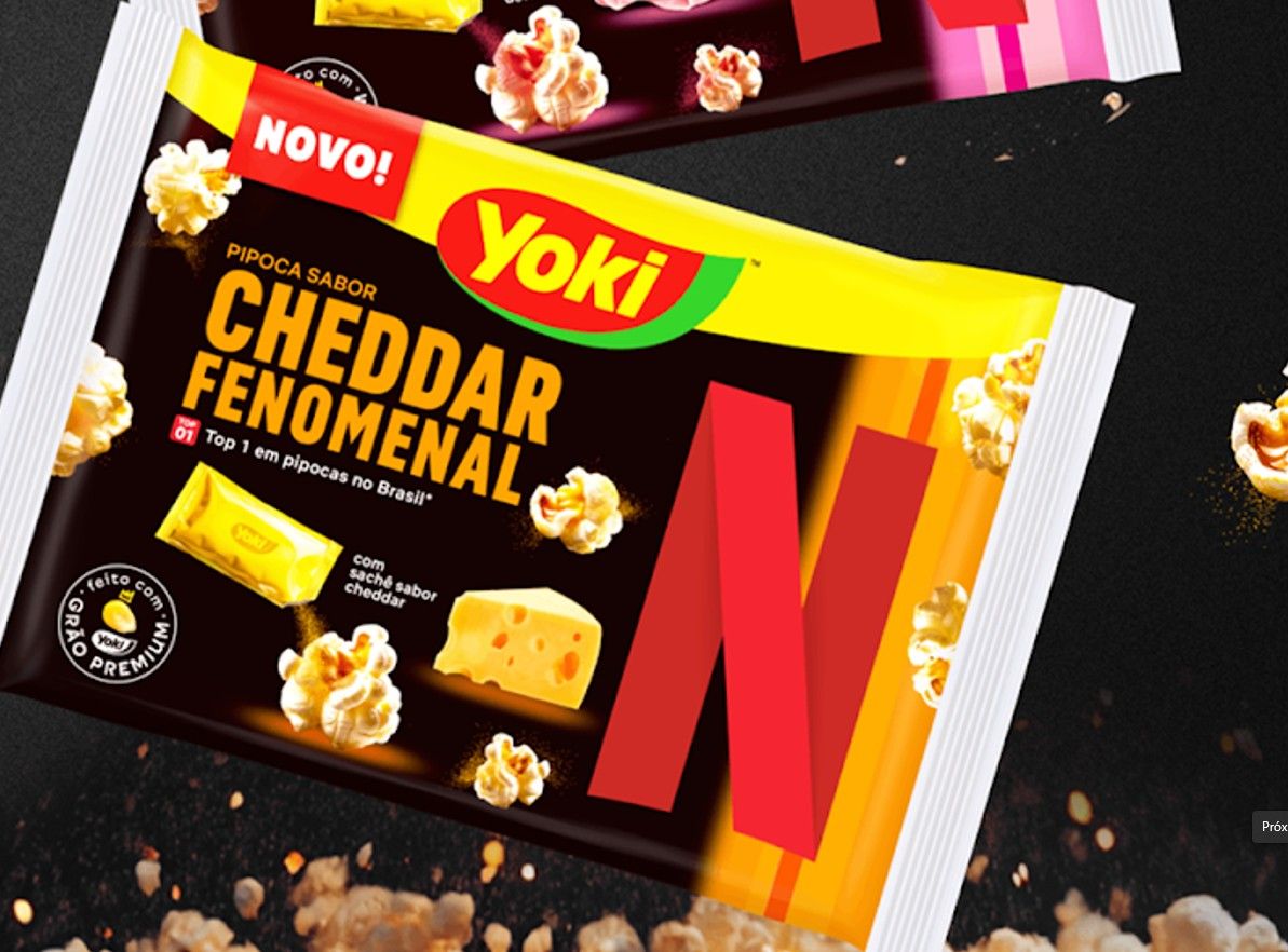 Yoki lança pipocas em collab com Netflix