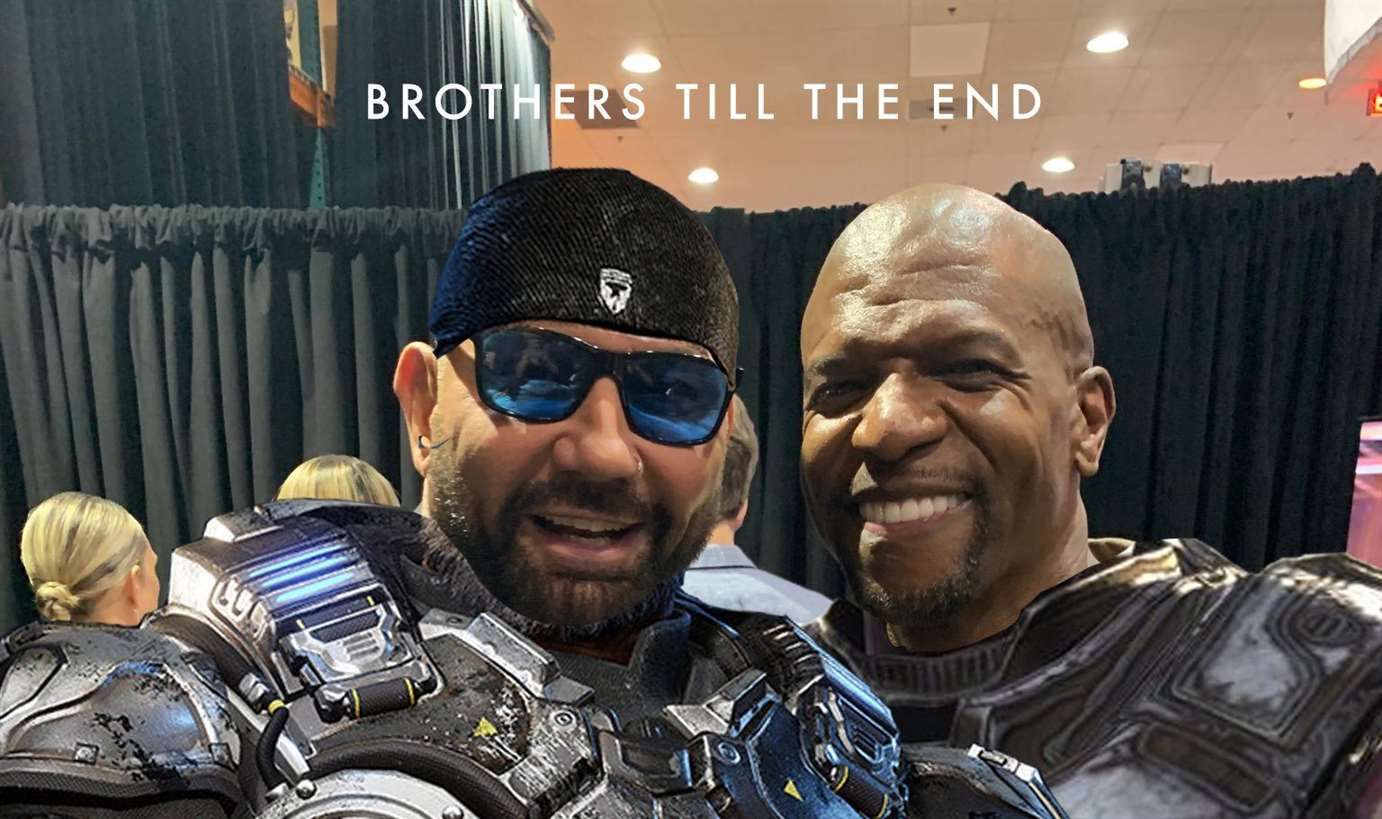 Terry Crews ataca novamente e sugere dupla com Dave Bautista para Gears of War