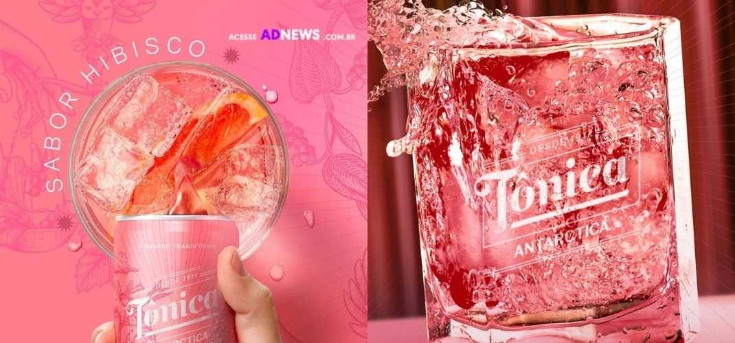 Tônica Antarctica lança edição Rosa com sabor hibisco em parceria com a atriz Taís Araújo