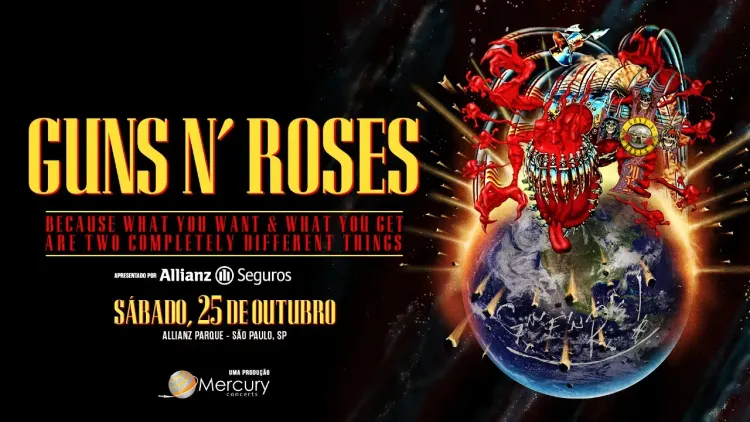 Allianz Seguros patrocina show do Guns N’ Roses no Allianz Parque e aposta em conexão emocional com o público