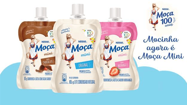Nestlé lança “Moça Mini” novo “Mocinha” em três sabores