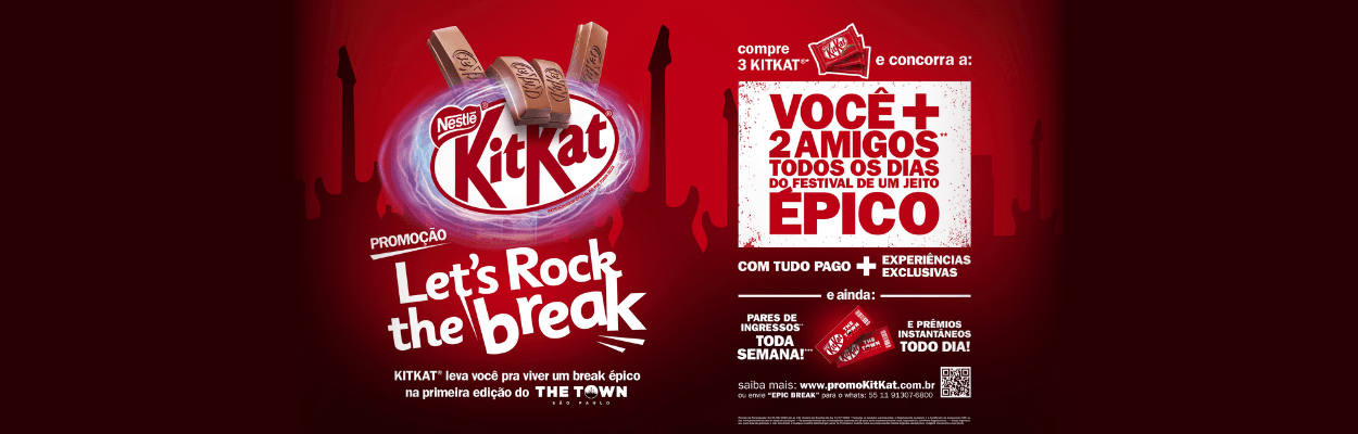 Promoção épica de KITKAT levará fãs da marca ao The Town