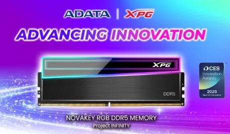 XPG vence “Best of Innovation” na CES 2026 com memória NOVAKEY RGB DDR5