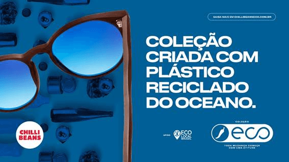 Chilli Beans lança linha de produtos feitos com resíduos retirados do oceano