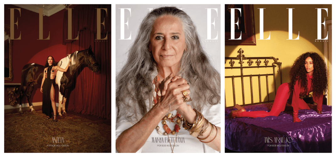 ELLE Brasil celebra carreira de Bob Wolfenson com capas icônicas
