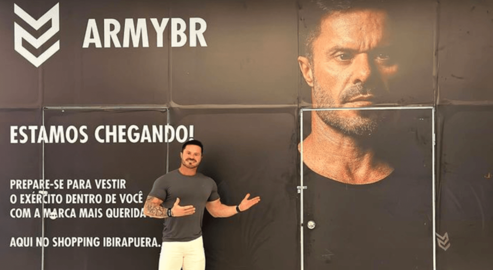 Renato Cariani revoluciona moda fitness com loja no Shopping Ibirapuera