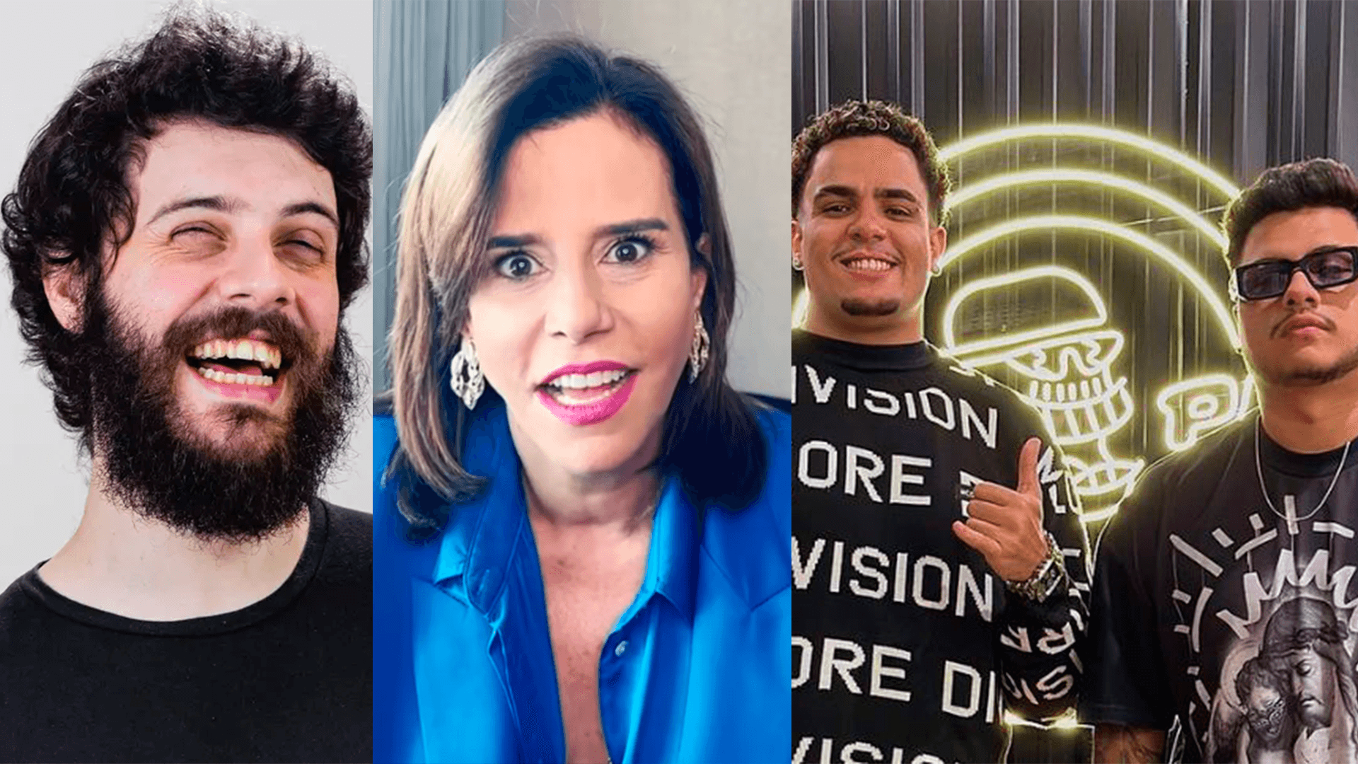 Defante, Narcisa e Podpah serão estrelas da Black Friday do Magalu