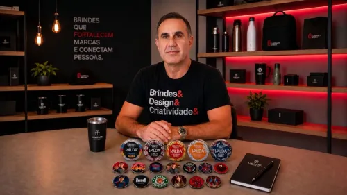 Valda apresentou o token colecionável de Stranger Things, produzido pela Luminati Brindes