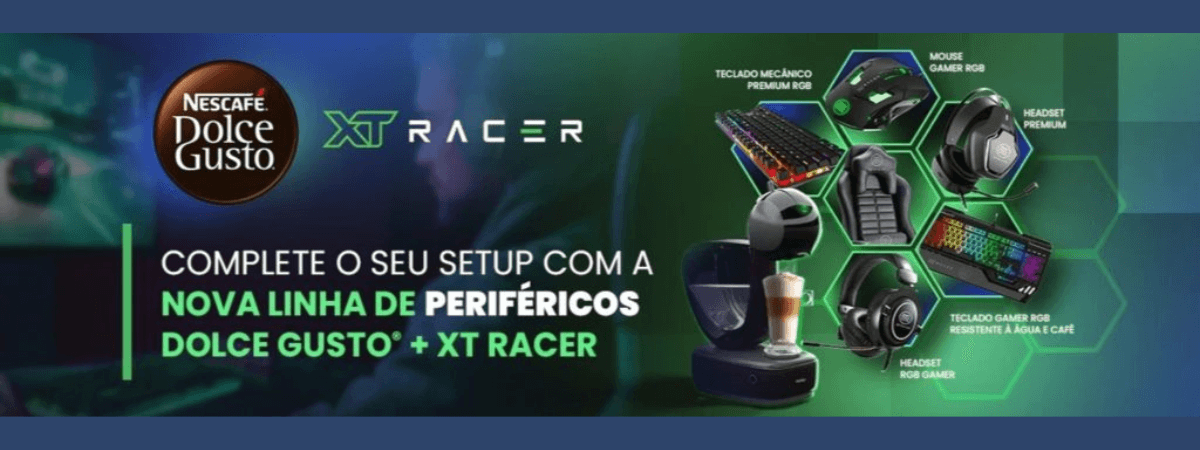 NESCAFÉ Dolce Gusto e XT Racer criam linha gamer