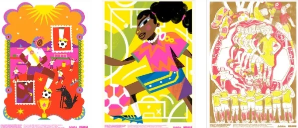 Adobe convida artistas brasileiras a reinterpretar o futebol feminino em ação para estreia de A Casa de Dona Carlota