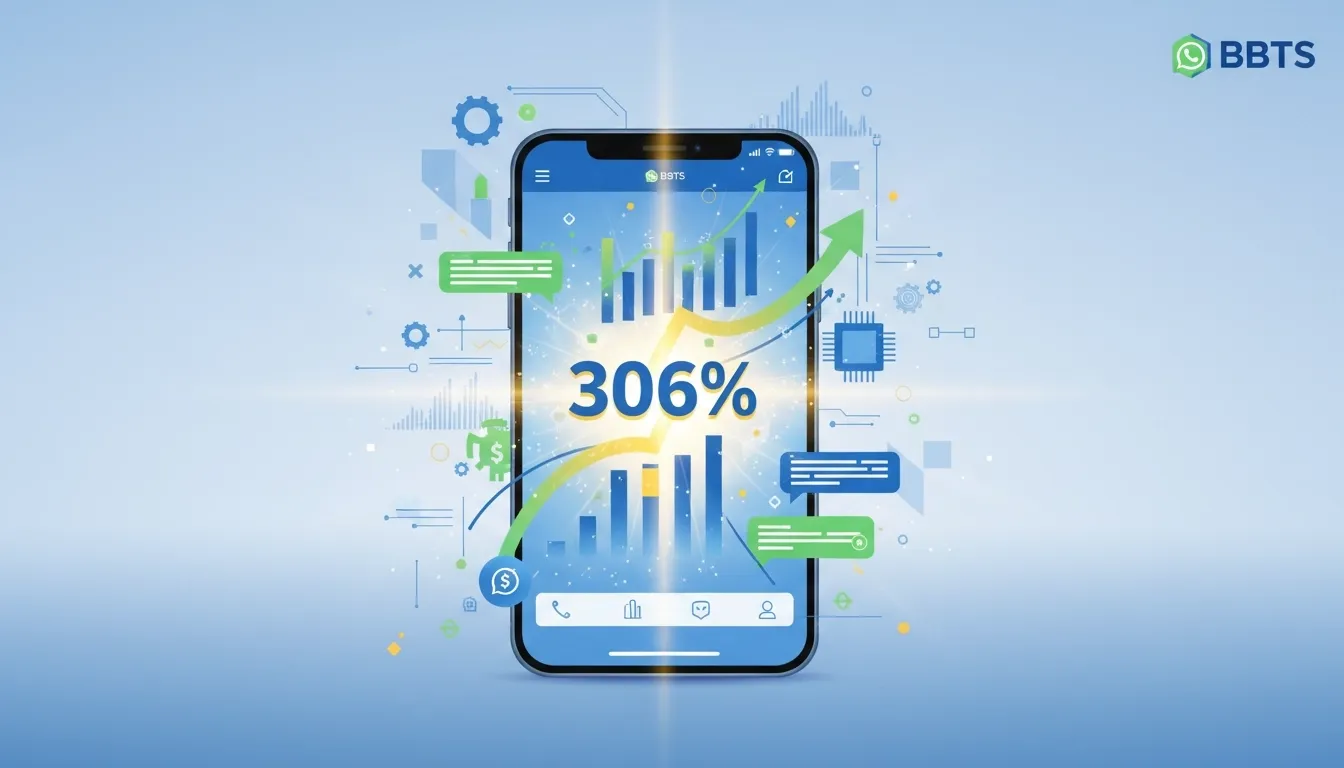 BBTS estrutura cobrança digital com IA no WhatsApp e aumenta conversões em 306%