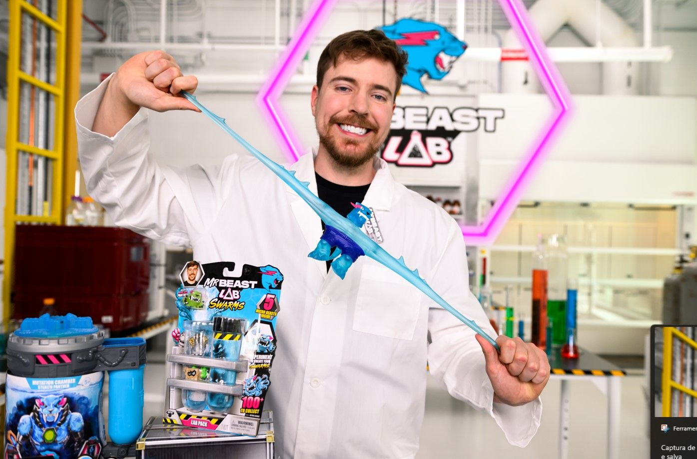 MrBeast, maior youtuber do mundo, lança linha de brinquedos no Brasil