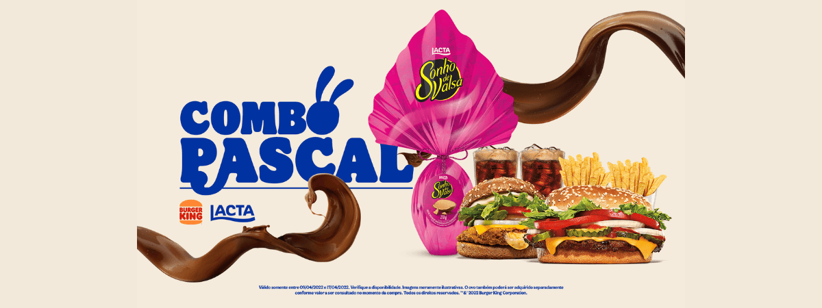 Lacta e Burger King se unem para celebrar a Páscoa