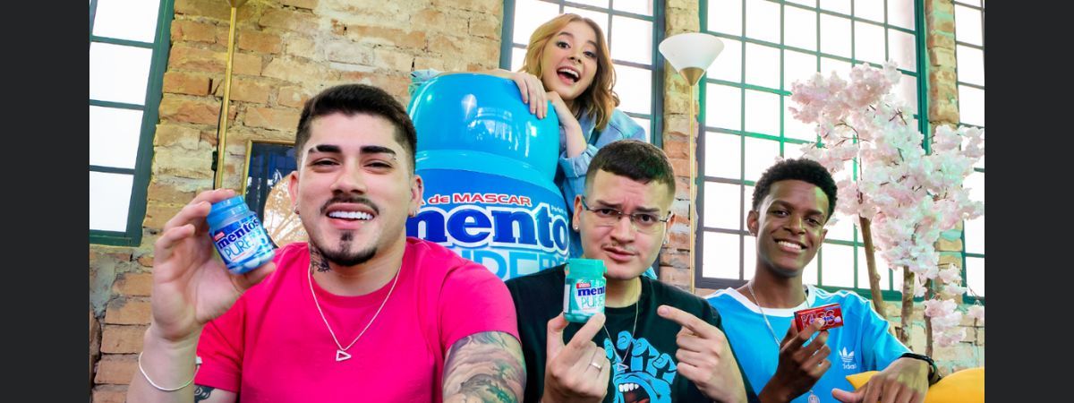 Campanha de Mentos anuncia parceria com a LOUD