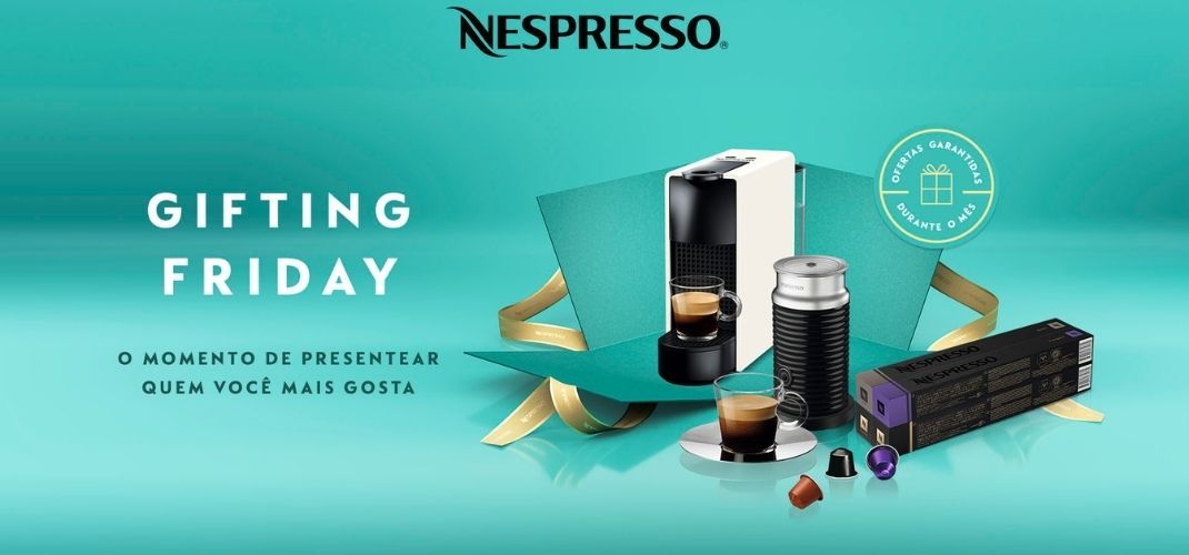Nespresso troca Black Friday por Gifting Friday em todo o mês de Novembro