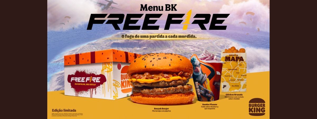Burger King lança combo Free Fire
