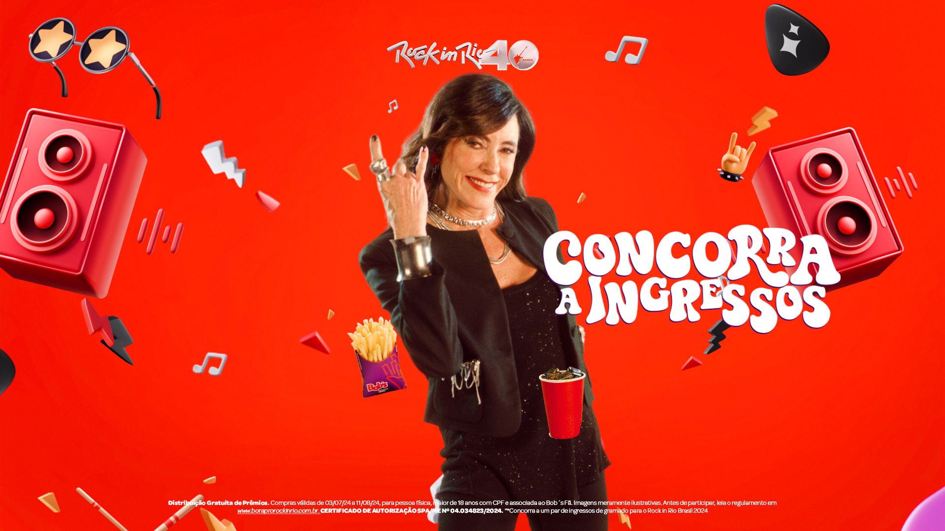 Bob’s reforça presença no Rock in Rio 2024 com Christiane Torloni