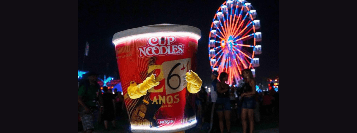 Cup Noodles é o macarrão oficial do Rock in Rio Brasil 2022