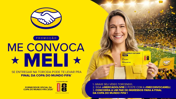 Mercado Livre lança concurso cultural para levar torcedor à Final da Copa do Mundo 2026