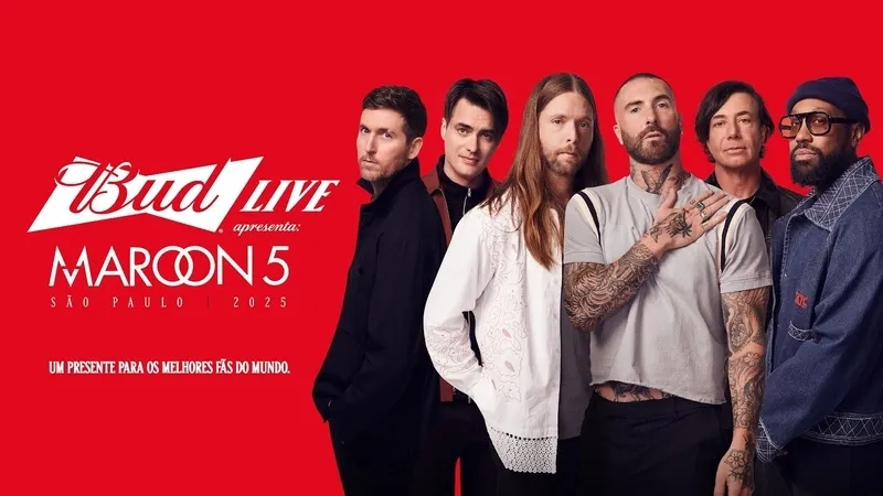 Budweiser lança Bud Live com show exclusivo do Maroon 5 em São Paulo